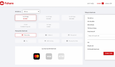 Tất tần tật các cổng thanh toán gói VIP Fshare từ nội địa đến quốc tế siêu tiện lợi cho người dùng